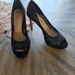 Antonio Melani Vero Cuoio Sequin Formal High Heels 7.5M